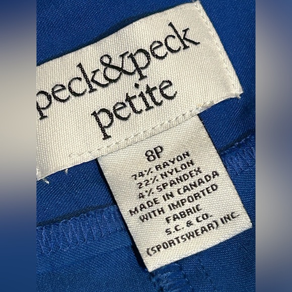 Peck & Peck slip on stretch business casual slacks - Picture 2 of 3